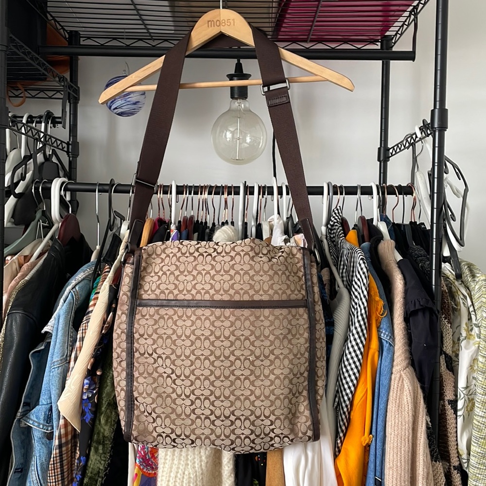 Coach Signature Jacquard Map Bag F70699 - Picture 3 of 12
